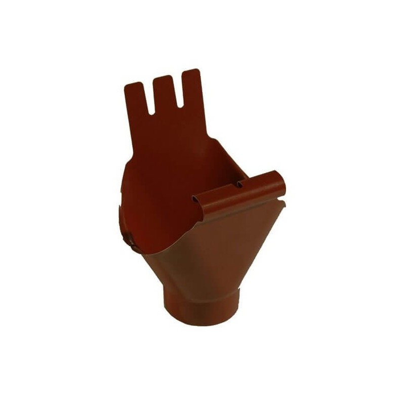 Racord jgheab burlan, rosu inchis (3009), D125 mm, 88 mm