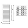 Radiator baie Elegant rotund YE600 x 1000