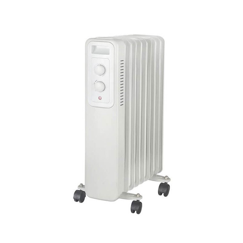 Radiator cu ulei 9 elementi, alb, 2000 W, Entac