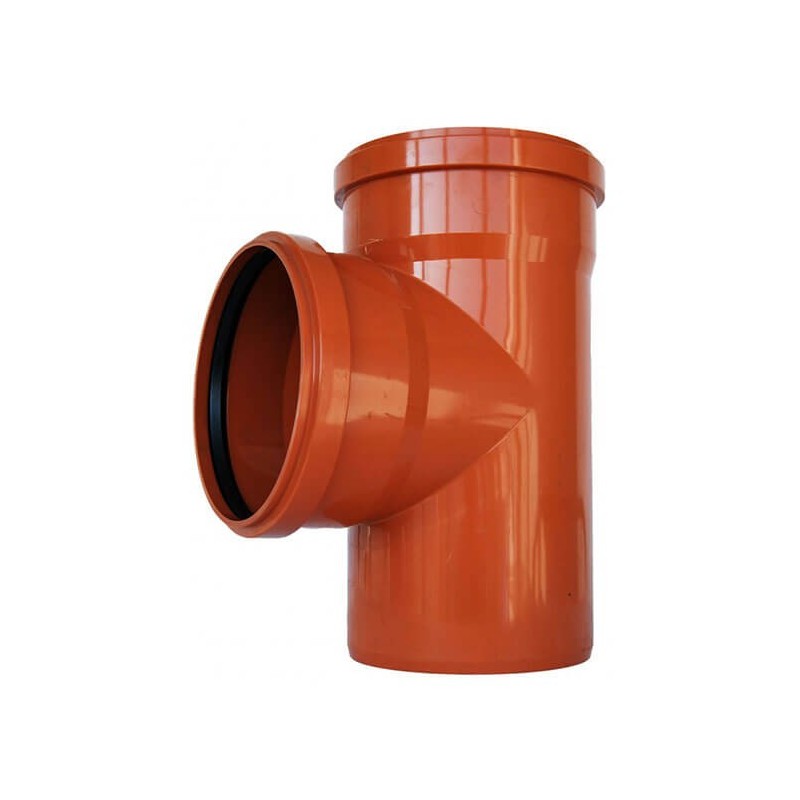 Ramificatie canal KompactKIT, 87 grd, PVC, D125 x 125 mm