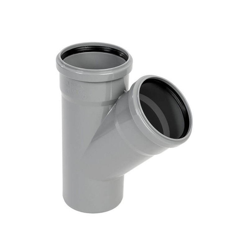 Ramificatie Valrom, PP, gri, 110 x 110 mm, 67 grade