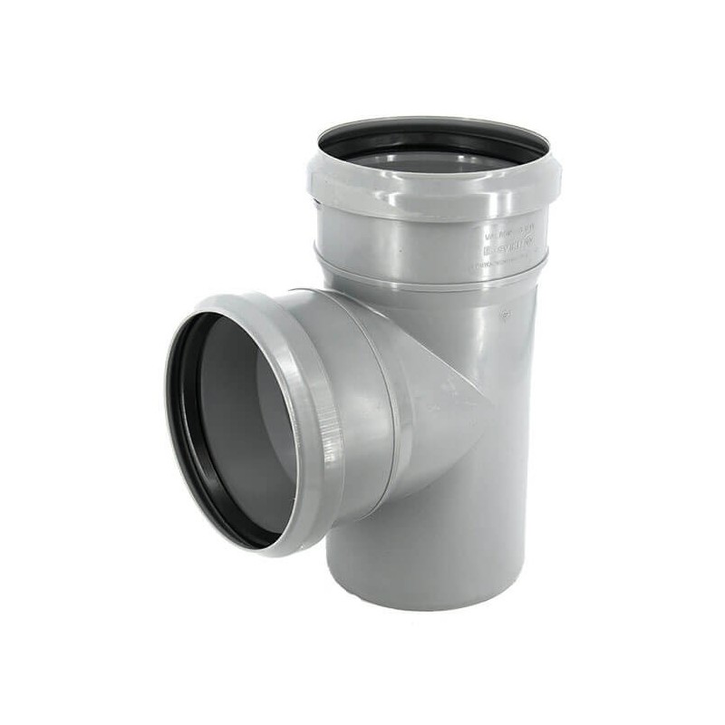 Ramificatie Valrom, PP, gri, 50 x 50 mm, 90 grade