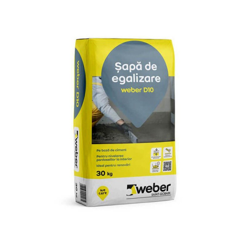 Sapa de egalizare Weber D10 sac 30 kg