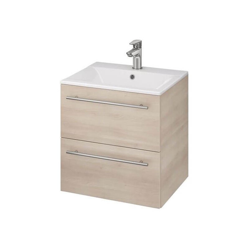 Set baie suspendat Gracja cu lavoar 60 cm Ontario Cersanit, frasin