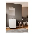 Set mobilier baie Parma 60, masca baie 2 sertare + lavoar, Savini Due