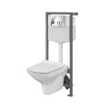 Set WC incastrat 878 Cersanit Carina Aqua S701-201