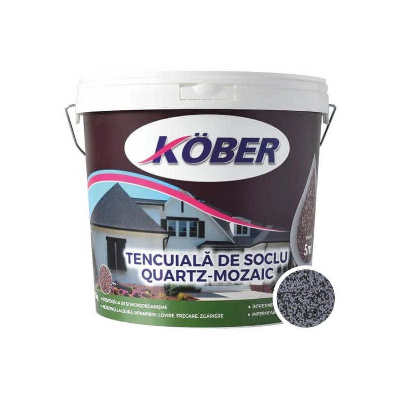 Tencuiala decorativa mozaicata, G313, interior / exterior, 25 kg, Kober