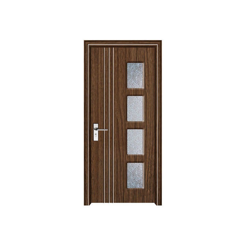 Usa MDF interior 002 Nuc cu geam + toc reglabil 70, usa reversibila