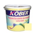 Vopsea lavabila interior, colorata, Kober, galben luminos, 8.5 L