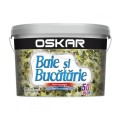 Vopsea lavabila interior, Oskar, antimucegai, baie si bucatarie, alba, 2.5 L