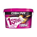 Vopsea lavabila interior, Oskar crema 1 strat, alba, 10 L