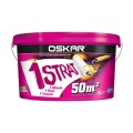 Vopsea lavabila interior, Oskar crema 1 strat, alba, 5 L