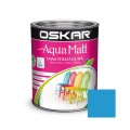  Vopsea Oskar Aqua Matt Email Alb Albastru Acvatic 0.6 L 