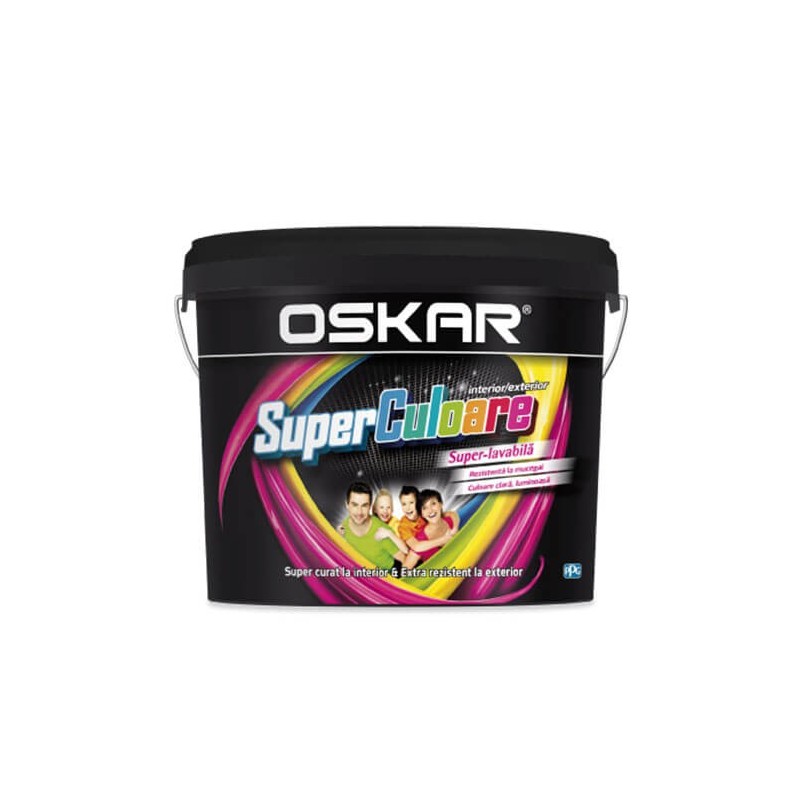 Vopsea Oskar Super Culoare, interior / exterior, baza Tr 15 L