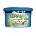 Vopsea ultralavabila interior, Oskar Ceramic lucios, alba, 2.5 L